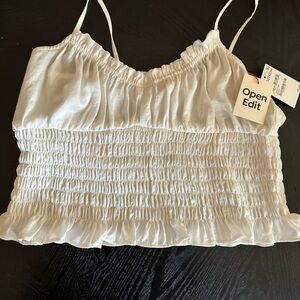 Open edit  White Women's crop top